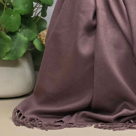 Super Soft Plain Pashmina Style Scarf in Faded Rose