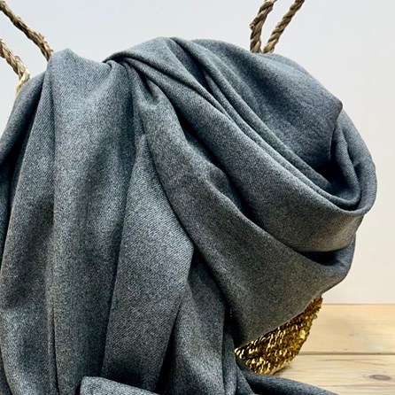 Super Soft Plain Pashmina Style Scarf in Granite Grey