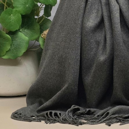 Super Soft Plain Pashmina Style Scarf in Granite Grey Super Soft Plain Pashmina Style Scarf in Granite Grey