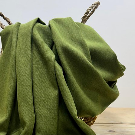 Super Soft Plain Pashmina Style Scarf in Olive Green