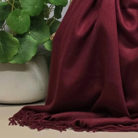 Super Soft Plain Pashmina Style Scarf in Plum Super Soft Plain Pashmina Style Scarf in Plum