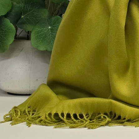 Super Soft Plain Pashmina Style Scarf in Tuscan Olive
