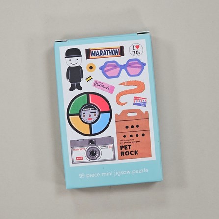The 70s 99 Piece Mini Jigsaw Puzzle The 70s 99 Piece Mini Jigsaw Puzzle