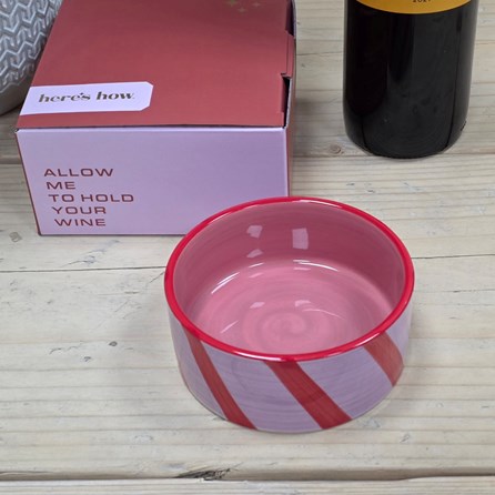 The Izzy Ceramic Wine Coaster - Lilac & Rust