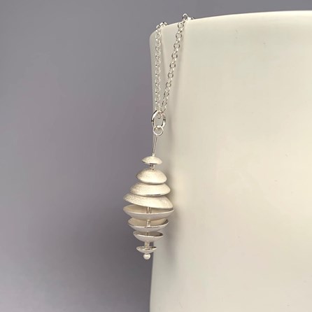 Personalised Topsy Turvy Silver Pendant Personalised Topsy Turvy Silver Pendant