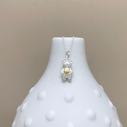 Personalised Teddy Bear Sterling Silver Necklace Personalised Teddy Bear Sterling Silver Necklace