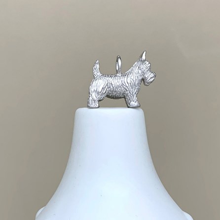 Personalised Silver Scottie Dog Charm Necklace Personalised Silver Scottie Dog Charm Necklace