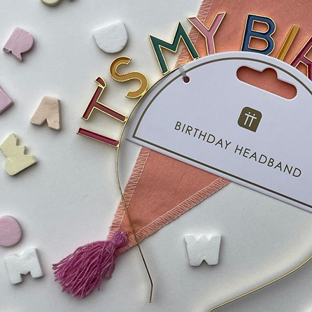 Rainbow 'It's My Birthday' Headband Rainbow 'It's My Birthday' Headband