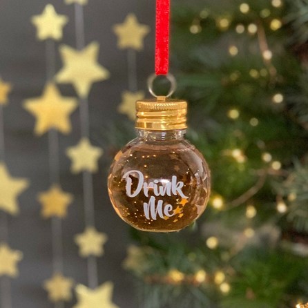 'Drink Me' Hanging Festive Boozeball 'Drink Me' Hanging Festive Boozeball