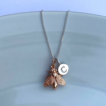Personalised Honey Bee Necklace Personalised Honey Bee Necklace