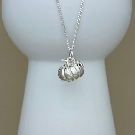 Personalised Pumpkin Sterling Silver Necklace Personalised Pumpkin Sterling Silver Necklace