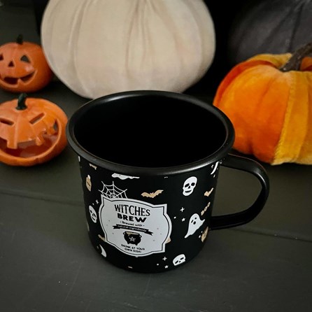 Halloween Witches Brew Enamel Mug Halloween Witches Brew Enamel Mug