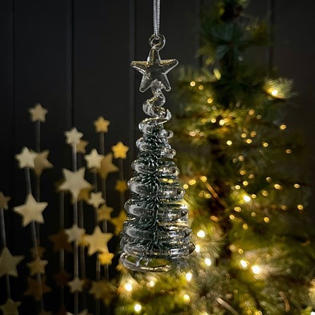 Hanging Glass Christmas Tree Decoration Hanging Glass Christmas Tree Decoration