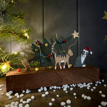 Cat Christmas Chaos Christmas Decoration Cat Christmas Chaos Christmas Decoration