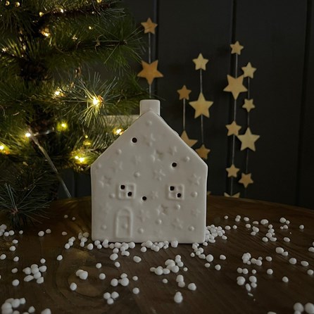 Porcelain Light Up Star House Porcelain Light Up Star House
