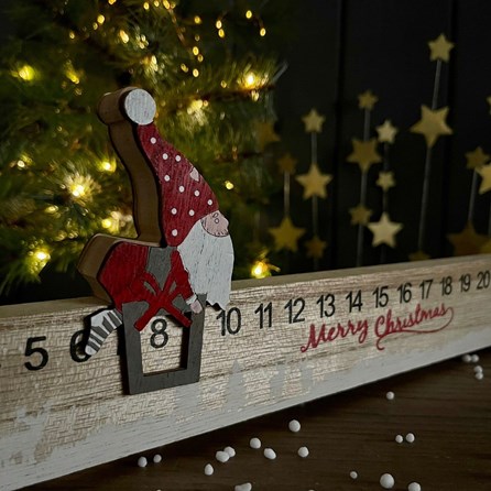 Wooden 'Merry Christmas' Gonk Advent Rule Wooden 'Merry Christmas' Gonk Advent Rule
