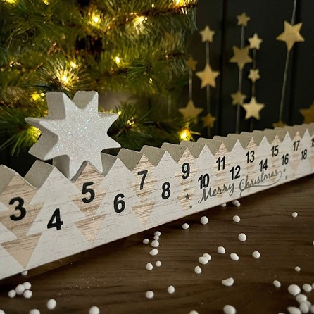 Wooden Star Advent Rule Wooden Star Advent Rule