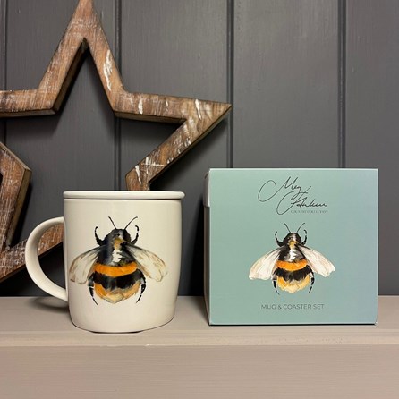 Meg Hawkins Bee Mug & Coaster Set Meg Hawkins Bee Mug & Coaster Set