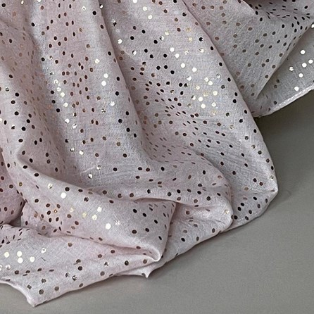 Rose Gold Metallic Dot Scarf in Pink Rose Gold Metallic Dot Scarf in Pink