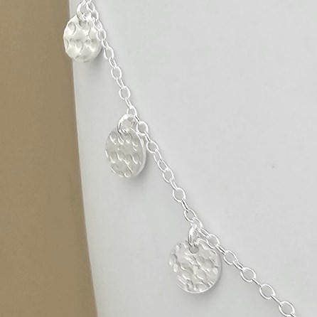 Sterling Silver Disc Necklace Sterling Silver Disc Necklace