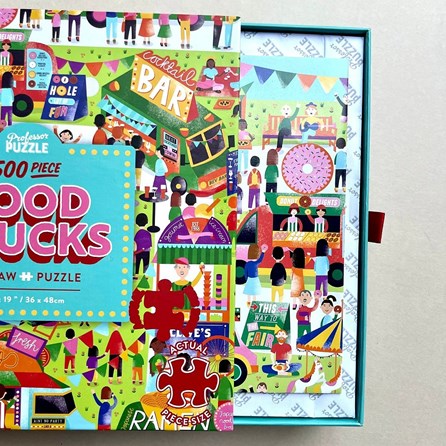 Food Trucks 500 Piece Jigsaw Puzzle Food Trucks 500 Piece Jigsaw Puzzle