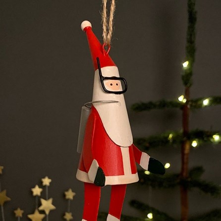 Scuba Diving Santa Hanging Christmas Decoration Scuba Diving Santa Hanging Christmas Decoration