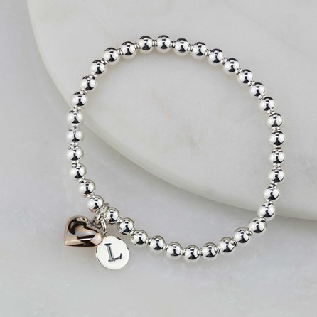 Personalised Children's Rose Gold Plated Heart Bracelet Personalised Children's Rose Gold Plated Heart Bracelet