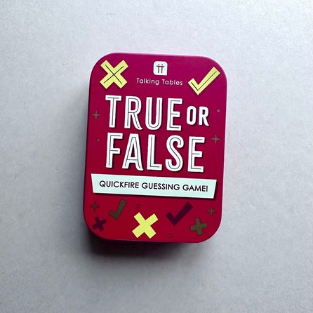True Or False Game In A Tin True Or False Game In A Tin