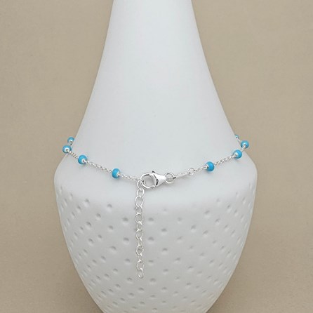 Turquoise Bead Anklet Turquoise Bead Anklet
