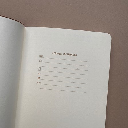 Vegan Leather Pocket Journal Pink & Chilli Vegan Leather Pocket Journal Pink & Chilli