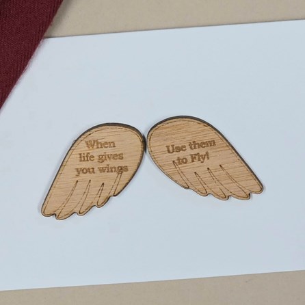'When Life Gives You Wings...' Pocket Token and Card 'When Life Gives You Wings...' Pocket Token and Card