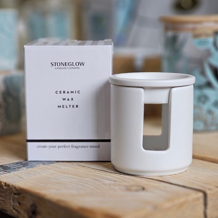 White Ceramic Wax Melter White Ceramic Wax Melter