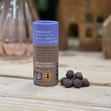 Wildflower Seed Balls in a Tube - Forget-Me-Not Wildflower Seed Balls in a Tube - Forget-Me-Not