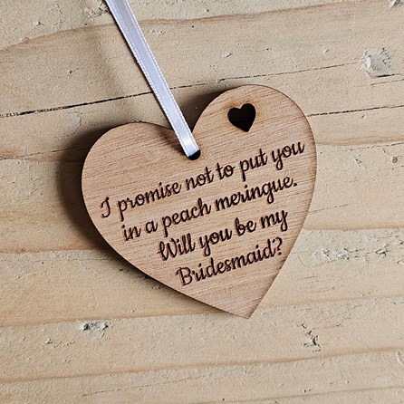 'Will You Be My Bridesmaid' Hanging Decoration and Card 'Will You Be My Bridesmaid' Hanging Decoration and Card