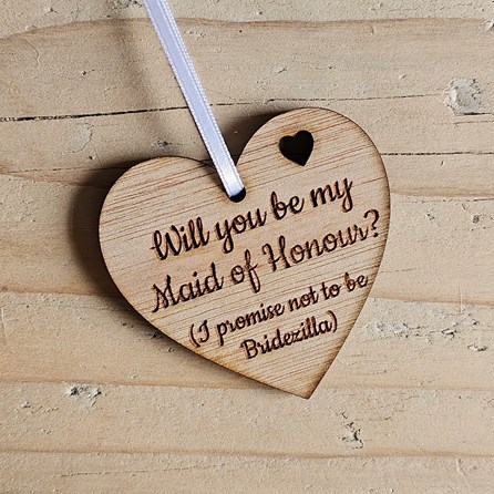 'Will You Be My Maid Of Honour' Decoration and Card 'Will You Be My Maid Of Honour' Decoration and Card