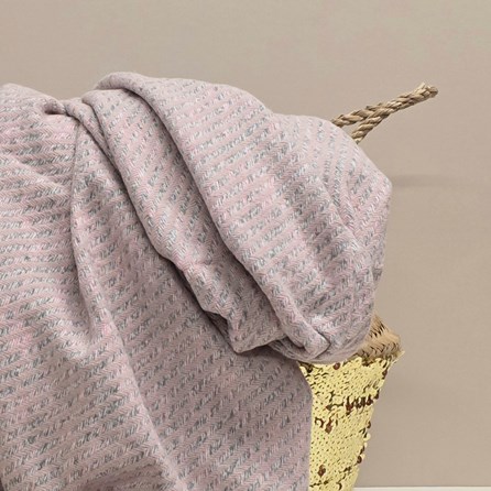 Winter Fleck Blanket Scarf in Pink