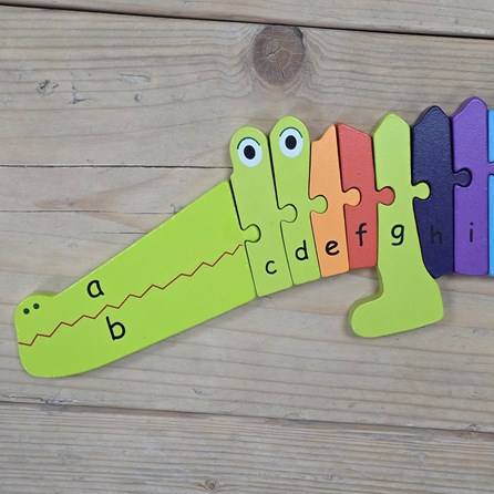 Wooden Crocodile Alphabet Puzzle Wooden Crocodile Alphabet Puzzle