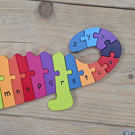 Wooden Crocodile Alphabet Puzzle Wooden Crocodile Alphabet Puzzle