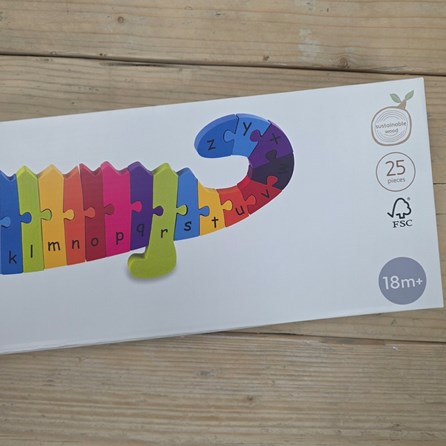 Wooden Crocodile Alphabet Puzzle Wooden Crocodile Alphabet Puzzle
