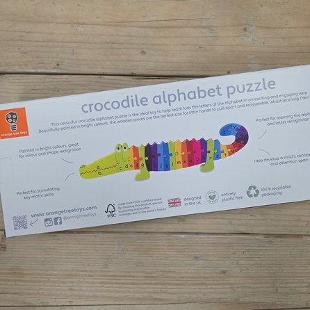 Wooden Crocodile Alphabet Puzzle Wooden Crocodile Alphabet Puzzle