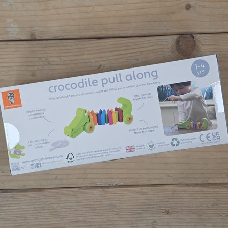 Wooden Crocodile Pull Along Toy Wooden Crocodile Pull Along Toy