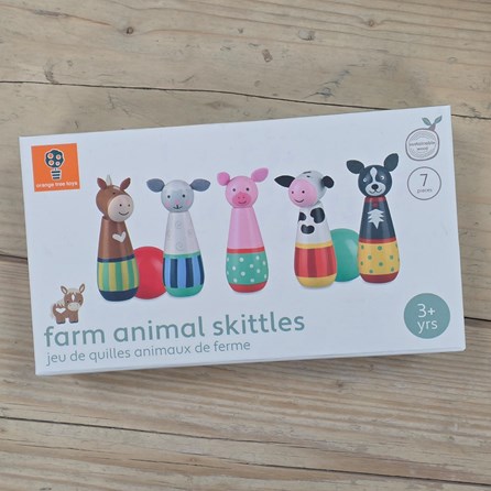 Wooden Farm Animal Skittles Wooden Farm Animal Skittles