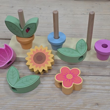 Wooden Stacking Flower Pots Wooden Stacking Flower Pots