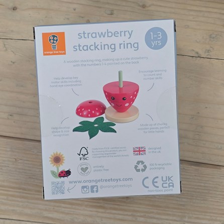 Wooden Strawberry Stacking Ring Wooden Strawberry Stacking Ring