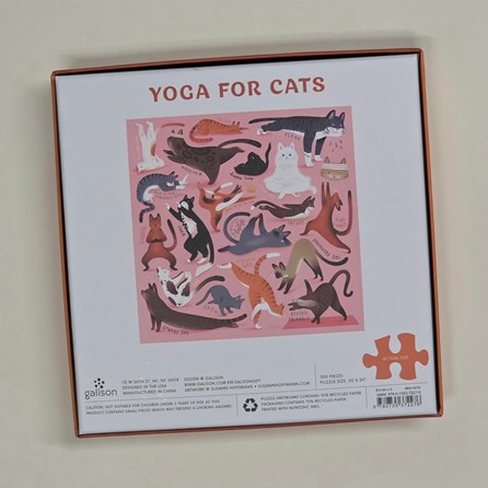 Yoga for Cats 500 Piece Jigsaw Puzzle Yoga for Cats 500 Piece Jigsaw Puzzle