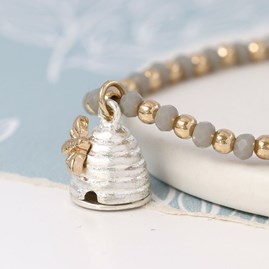 Honey Bee and Beehive Bracelet Honey Bee and Beehive Bracelet