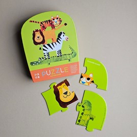 12pc Mini Jigsaw Puzzle - Jungle Friends 12pc Mini Jigsaw Puzzle - Jungle Friends
