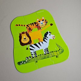 12pc Mini Jigsaw Puzzle - Jungle Friends 12pc Mini Jigsaw Puzzle - Jungle Friends