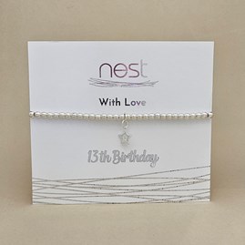 '13th Birthday' Beaded Charm Bracelet '13th Birthday' Beaded Charm Bracelet