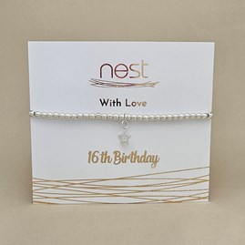 '16th Birthday' Beaded Charm Bracelet '16th Birthday' Beaded Charm Bracelet